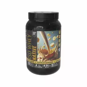 ISO WHEY NATIVE 2KG ZIMFIT BANANE