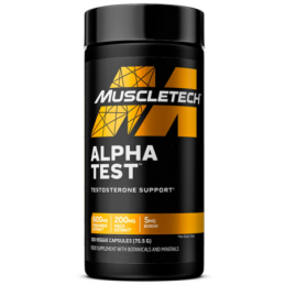 Alpha Test – MuscleTech 120 gélules Booster Naturel de Testostérone pour Hommes