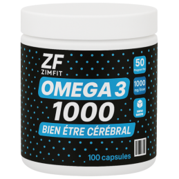 Omega 3 1000mg Zimfit -Bien être cérébral