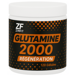 Glutamine 2000 Zimfit – 120 Gélules Régénération musculaire