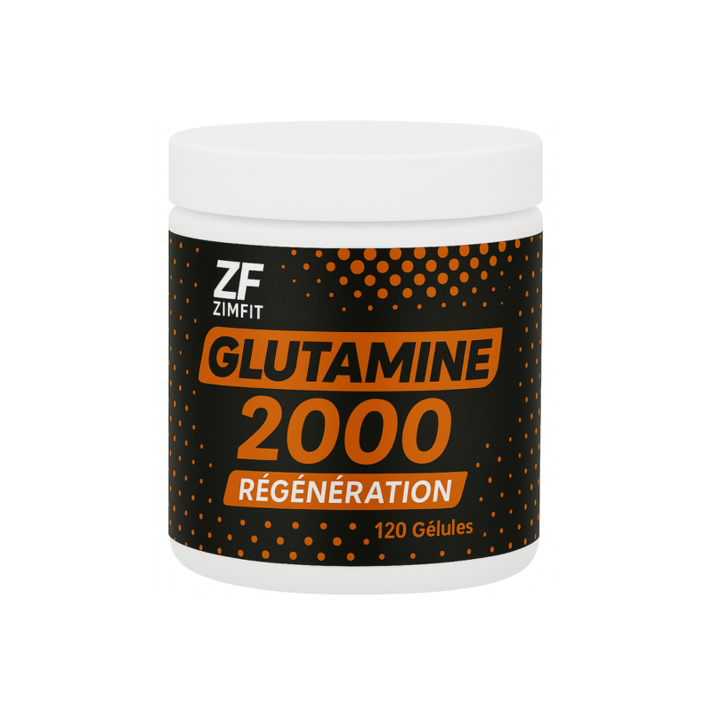 Glutamine 2000 Zimfit – 120 Gélules Régénération musculaire